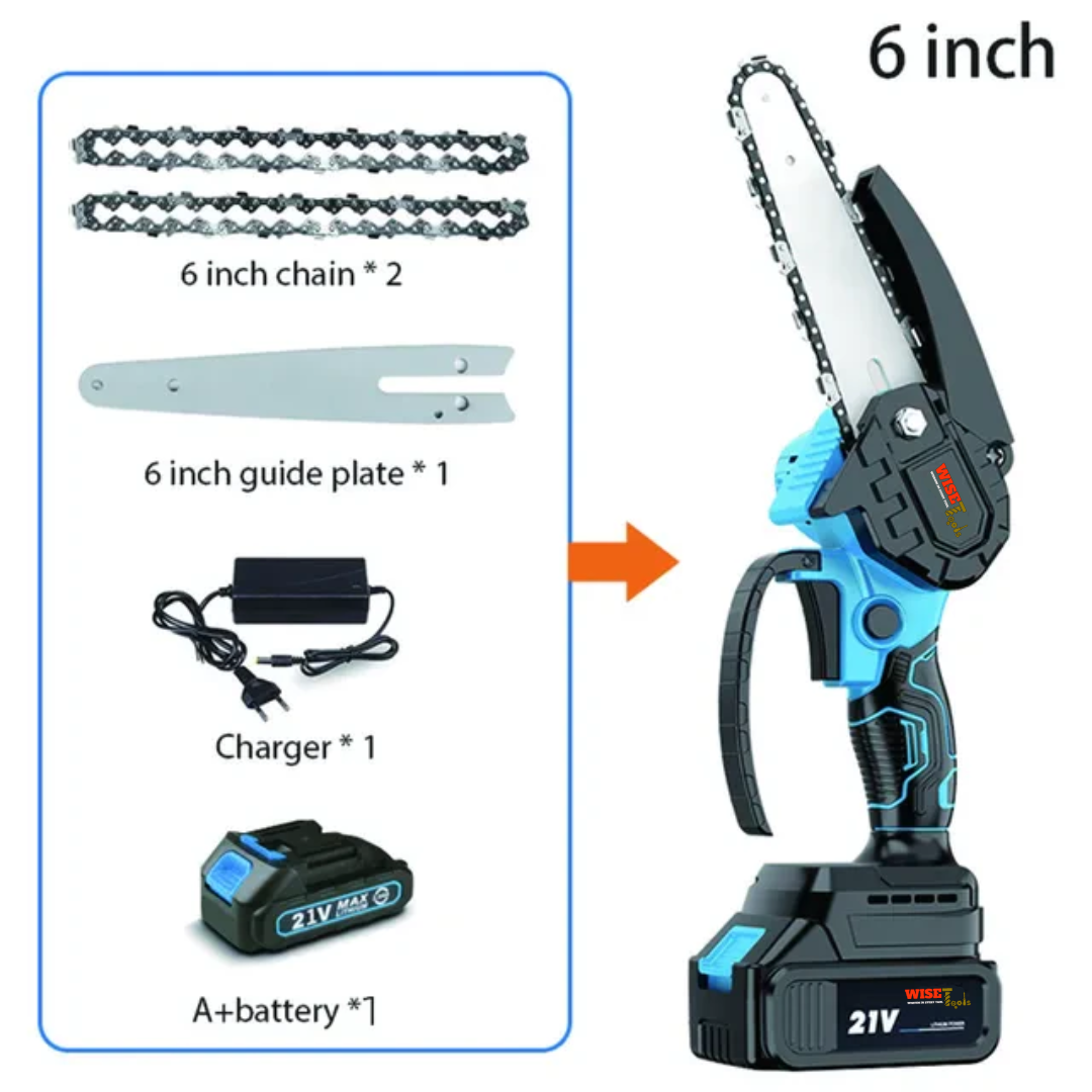 Wise Tools™ - One Hand Electric Chainsaw 6 Inch