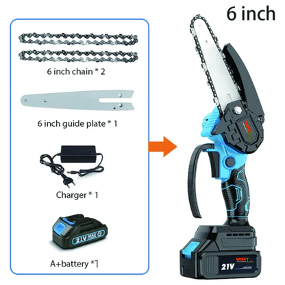 Wise Tools™ – Einhand-Elektrokettensäge 6 Zoll 