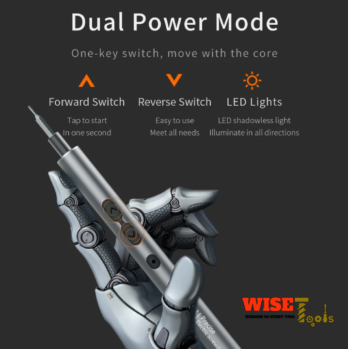 Wise Tools™ - Multi-Purpose Electric Screwdriver 62 in 1 Set